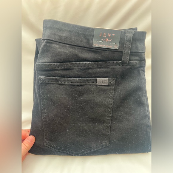 High Waisted Black Skinny Jeans - Picture 1 of 3